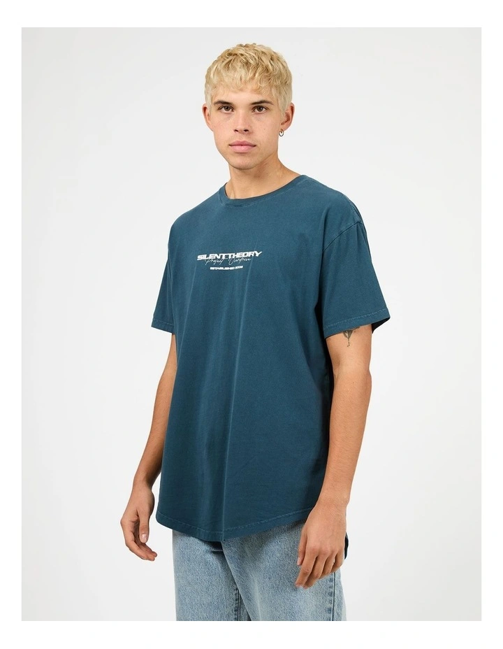 Charger Scoop Tee in Blue image 3