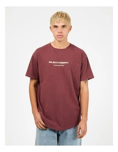 Charger Scoop Tee in Red