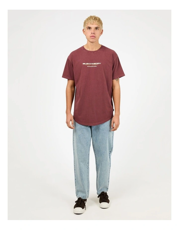 Charger Scoop Tee in Red image 3