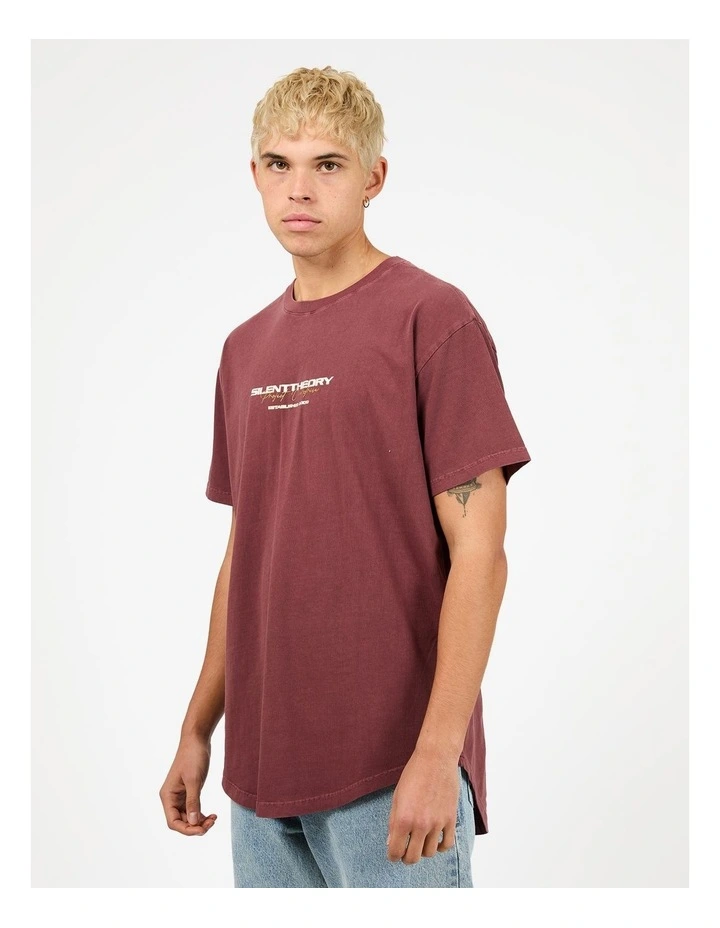 Charger Scoop Tee in Red image 4