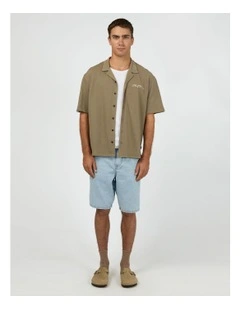 Rays Short Sleeve Shirt in Oilve