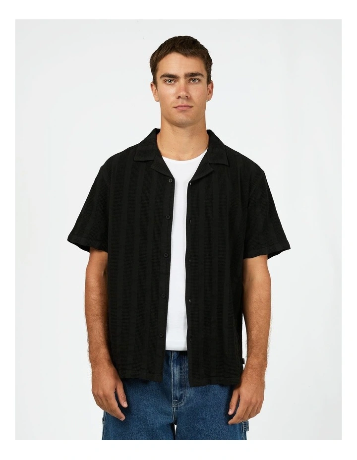 Luca Short Sleeve Shirt in Black image 1