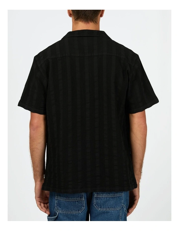 Luca Short Sleeve Shirt in Black image 2