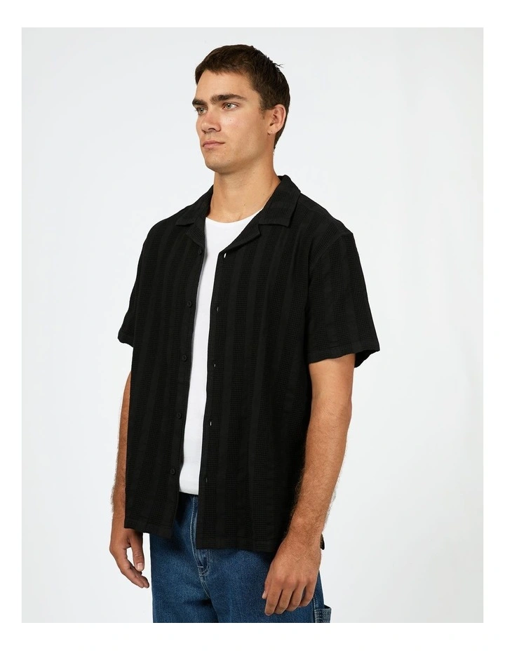Luca Short Sleeve Shirt in Black image 3