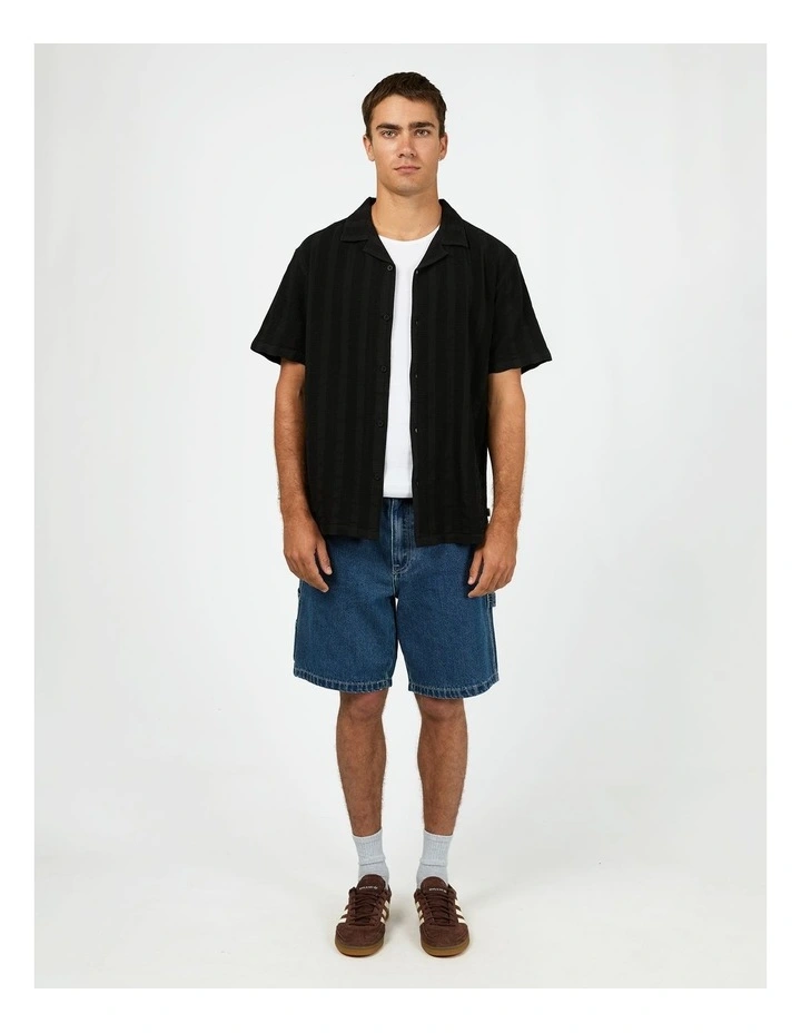 Luca Short Sleeve Shirt in Black image 5