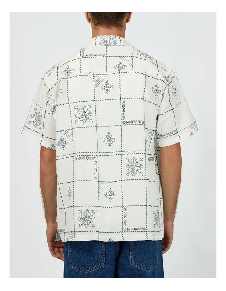 Icon Short Sleeve Shirt in White image 2