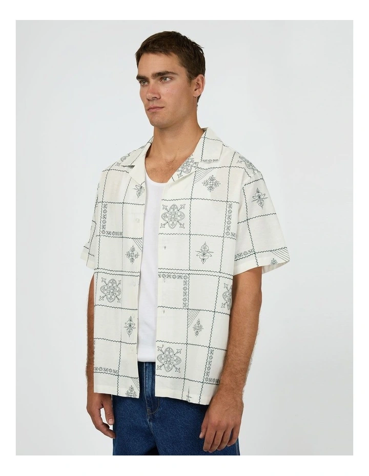 Icon Short Sleeve Shirt in White image 3