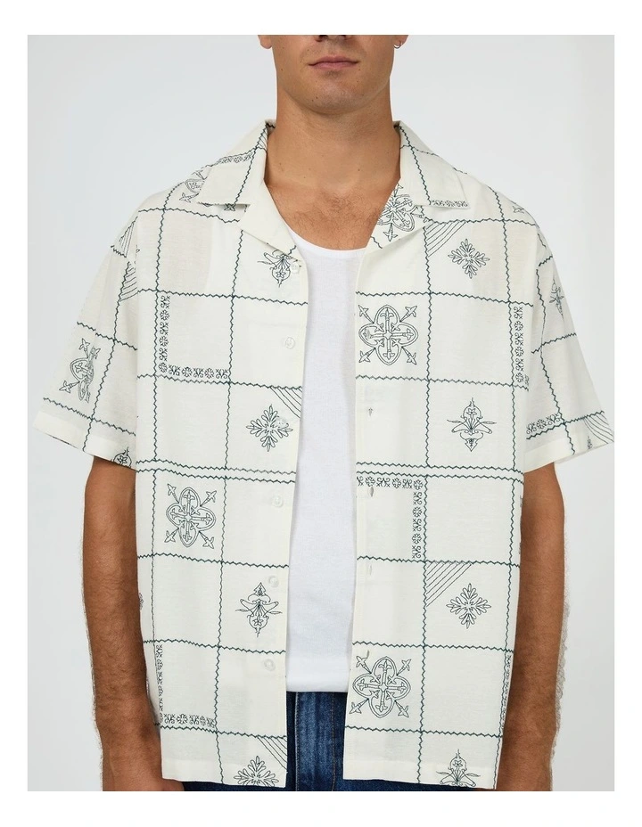 Icon Short Sleeve Shirt in White image 4