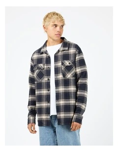 Ranger Flannel in Navy Check Print