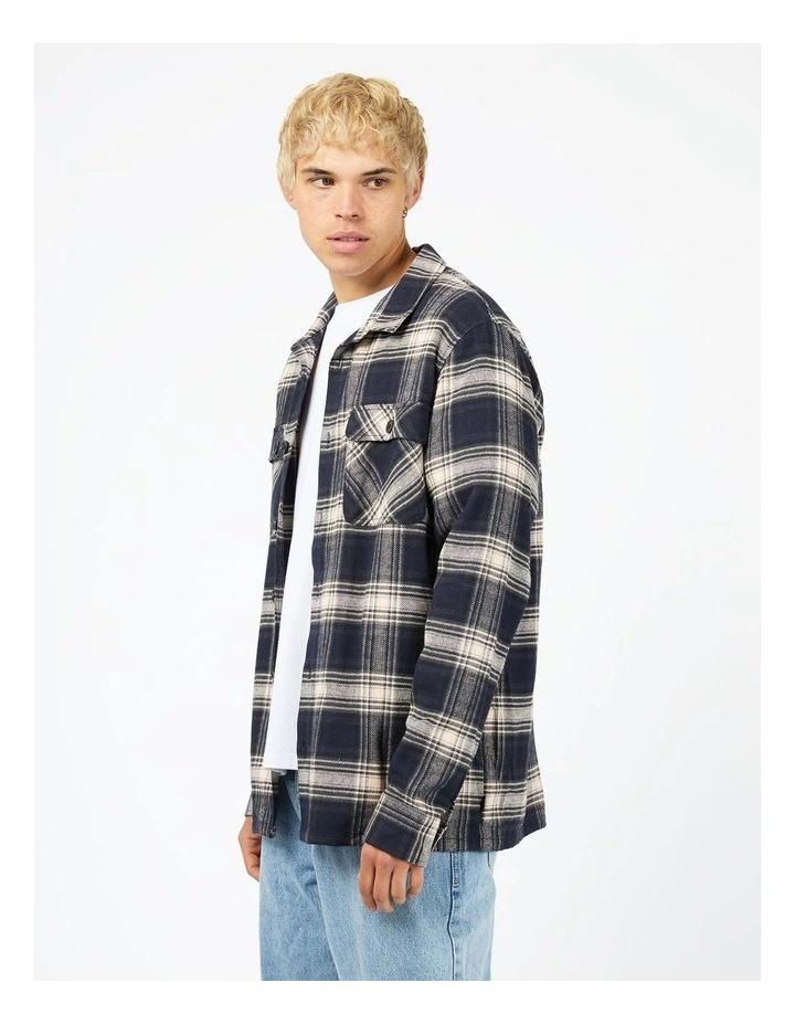 Ranger Flannel in Navy Check Print image 3