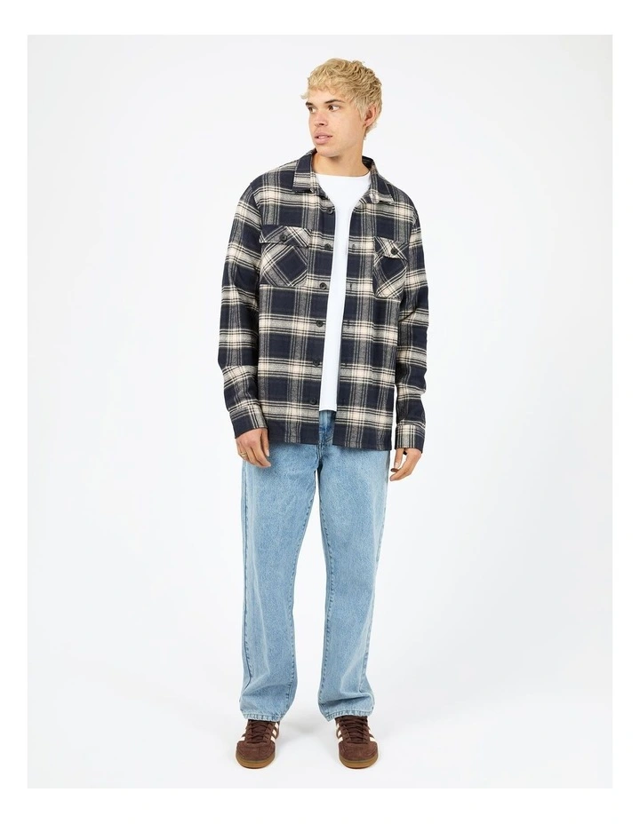 Ranger Flannel in Navy Check Print image 5
