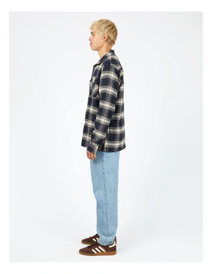 Ranger Flannel in Navy Check Print image 6