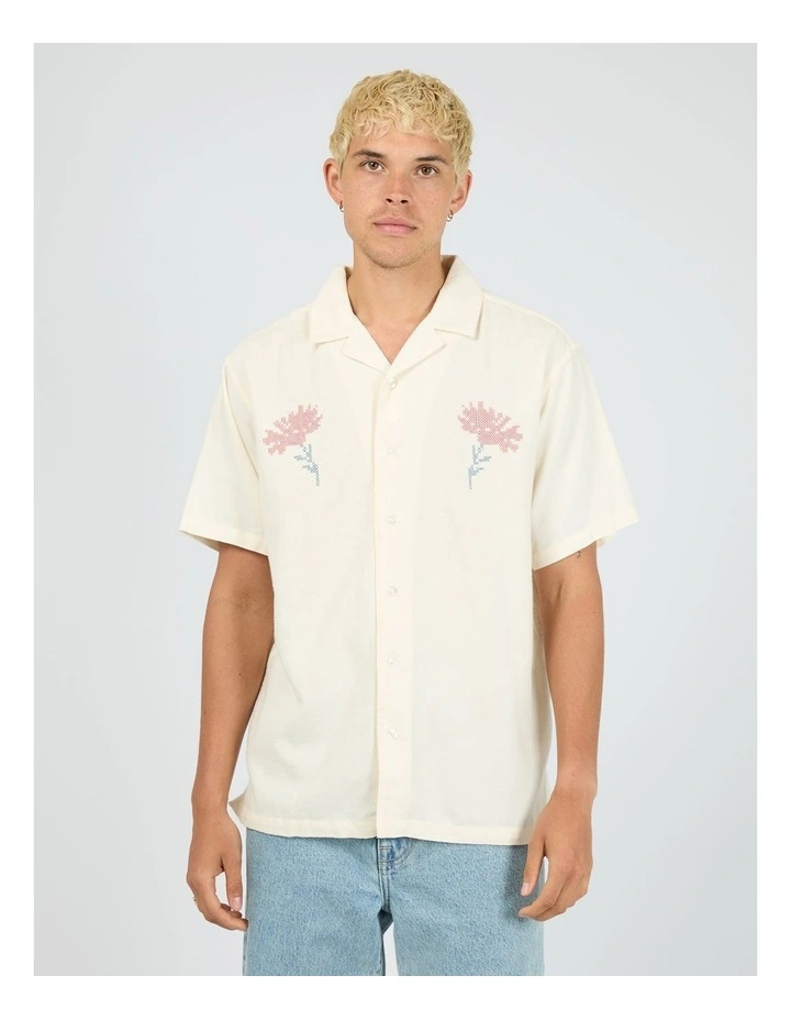 Floral Cross Stitch Shirt image 1