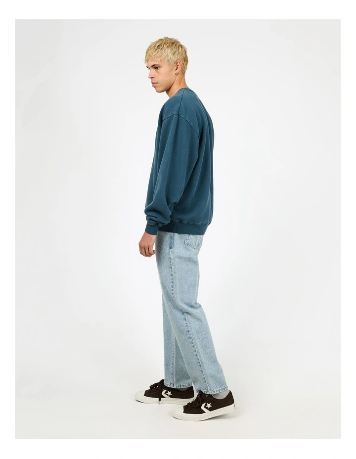 Charger Crew Sweat T-shirt in Blue image 6