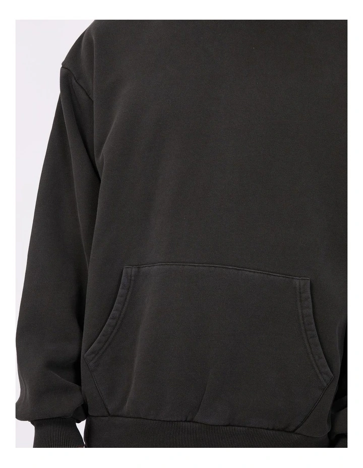 Box Hoodie in Washed Black image 4