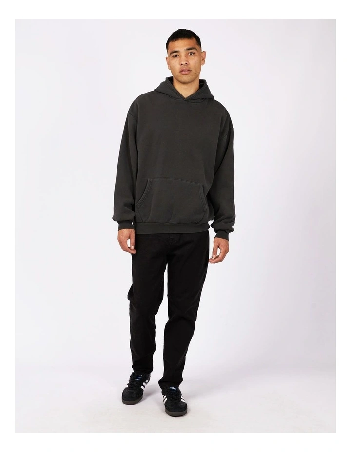 Box Hoodie in Washed Black image 5