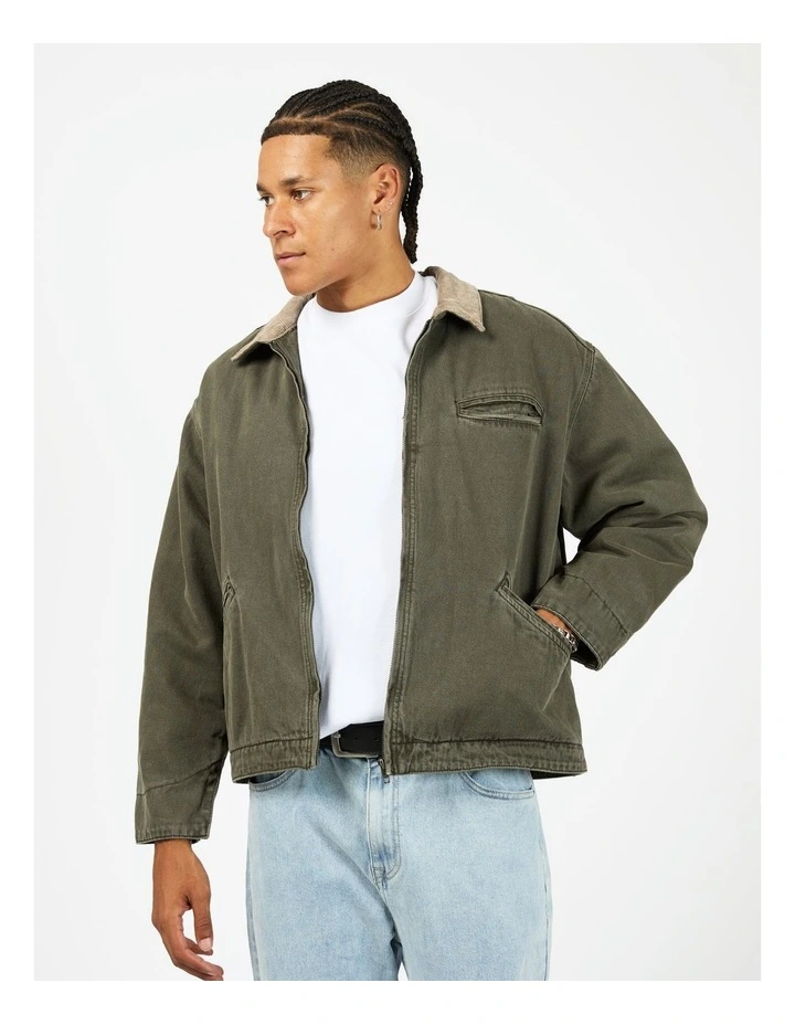 Barn Jacket in Khaki image 1