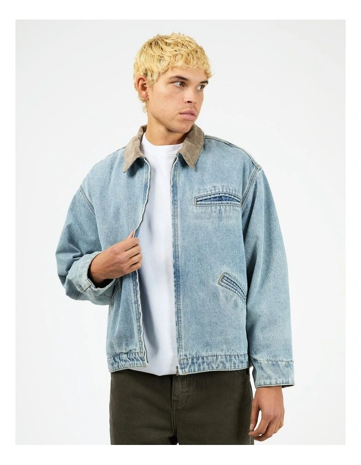 Barn Jacket in Bleached Blue image 1