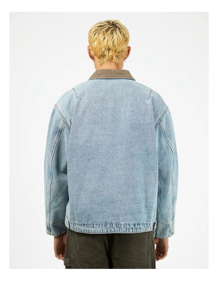 Barn Jacket in Bleached Blue image 2