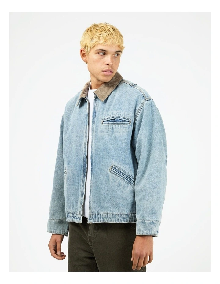 Barn Jacket in Bleached Blue image 3