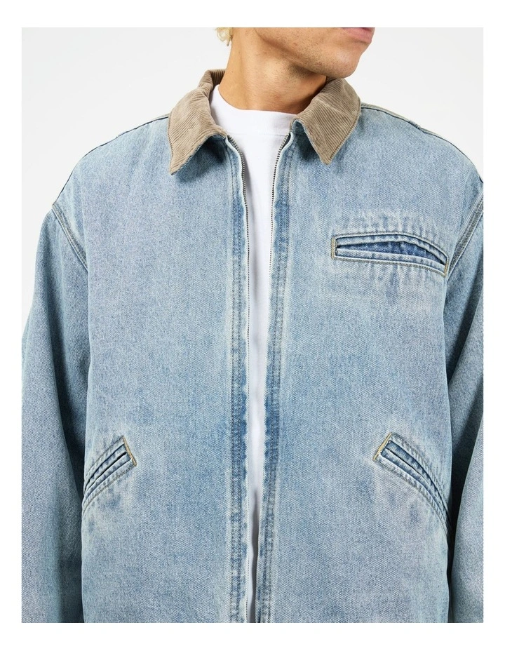 Barn Jacket in Bleached Blue image 4