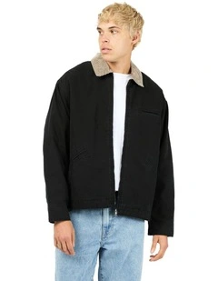 Barn Jacket in Washed Black