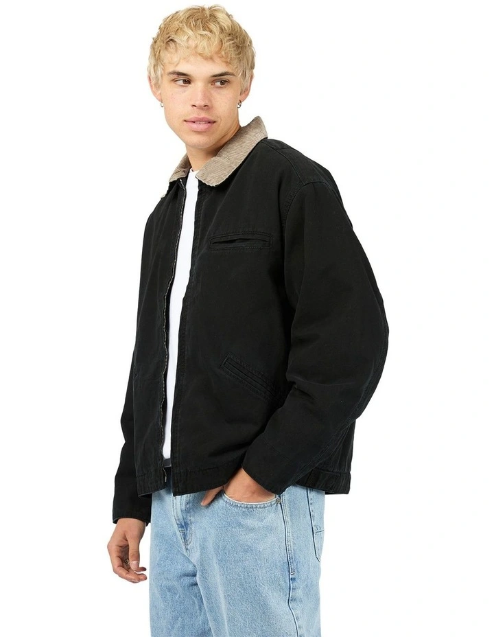 Barn Jacket in Washed Black image 3