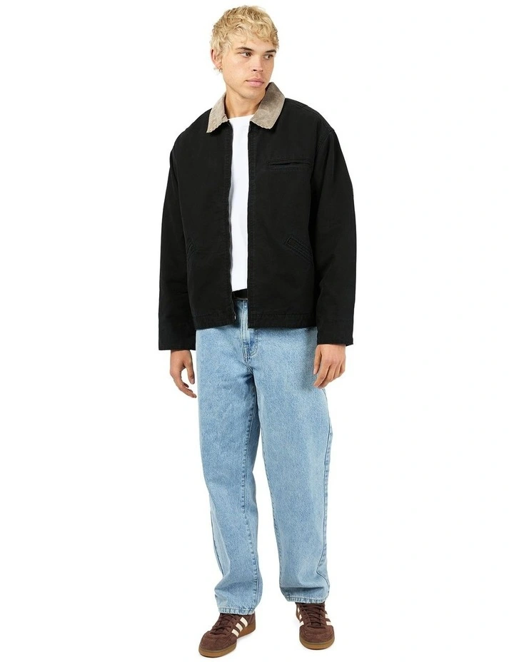 Barn Jacket in Washed Black image 5