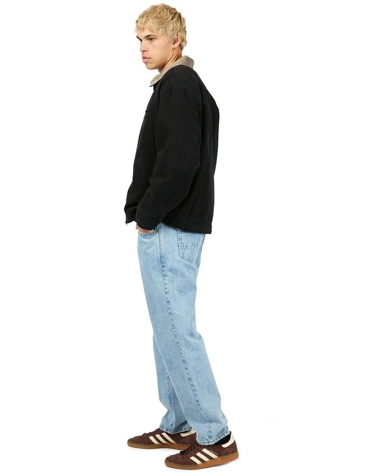 Barn Jacket in Washed Black image 6