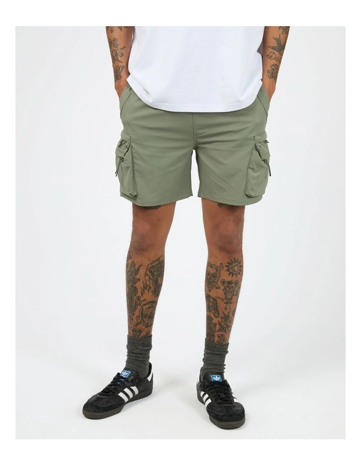 Premo Cargo Shorts in Green image 1