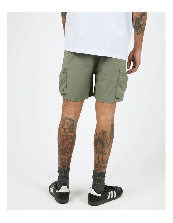 Premo Cargo Shorts in Green image 2