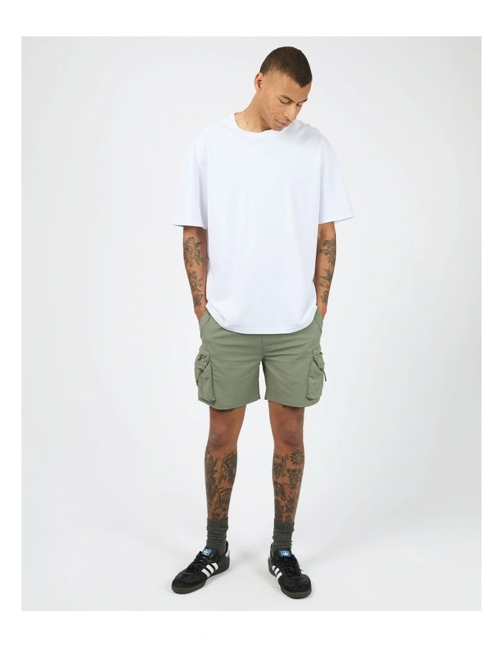 Premo Cargo Shorts in Green image 5