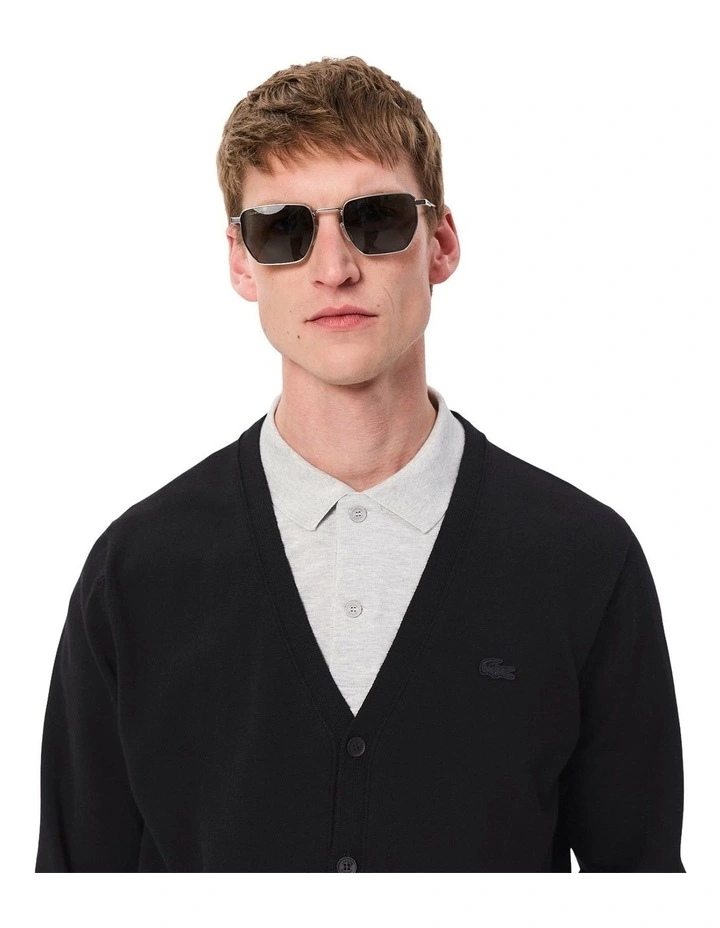 Essential Wool Cardigan in Black image 3