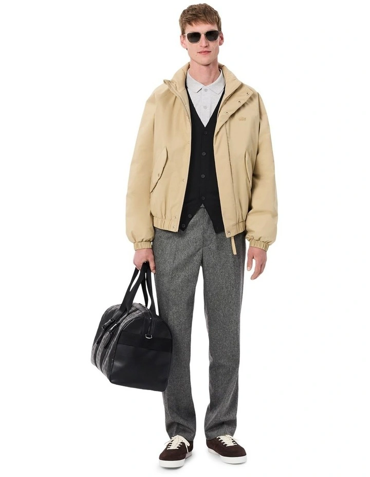 Essential Wool Cardigan in Black image 4