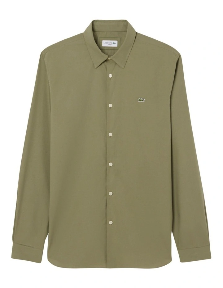 Essentials Long Sleeve Shirt in Khaki image 3