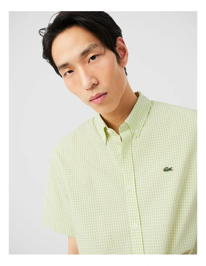 Core Essentials Poplin Short Sleeve Shirt White/Birch image 3