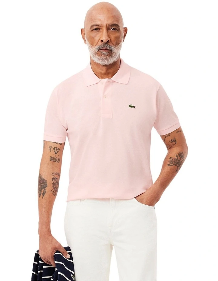 L12 Classic Polo yTshirt in Flamingo image 1