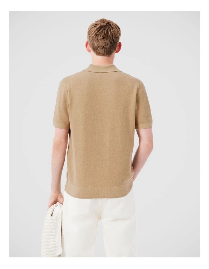 Paris Open Neck Knit Polo  Viennese image 2