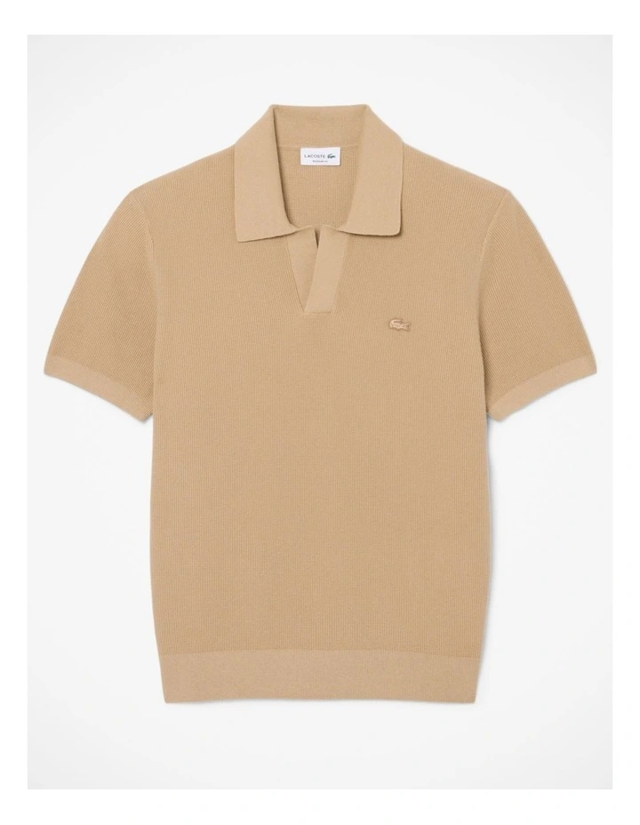 Paris Open Neck Knit Polo  Viennese image 5