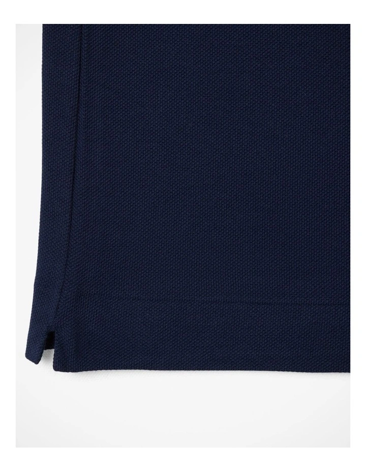 Core Essentials Regular Pique Polo Shirt Navy Navy Blue/Flour image 6