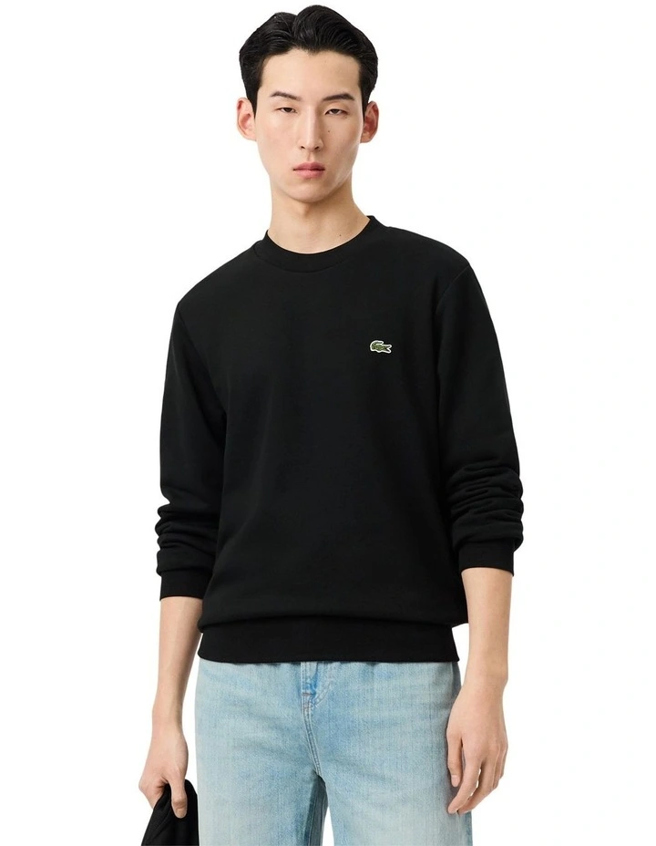 Essentials Crew Neck Sweat in Black image 1