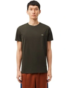 Classic Crew Neck Pima Tee in Sapwood