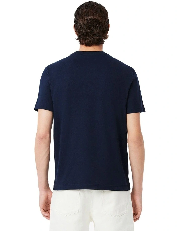 Tape Jersey T-shirt in Navy Blue image 2