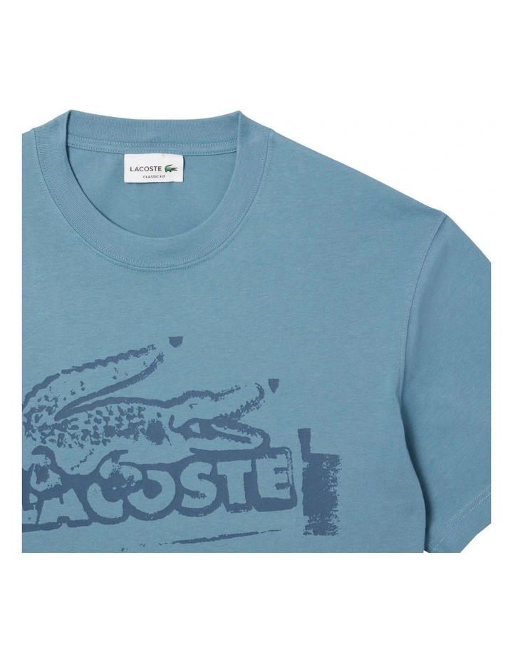 Summer Croc Graphic T-shirt in Limestone/Falcon image 5