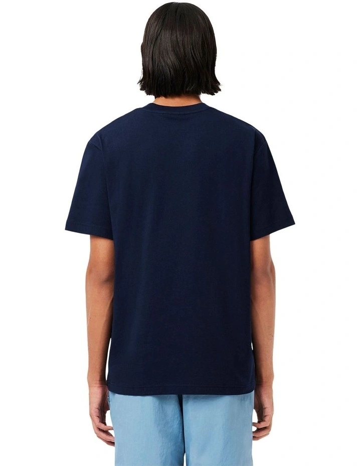 Essential Classic Fit T-shirt in Navy Blue image 2