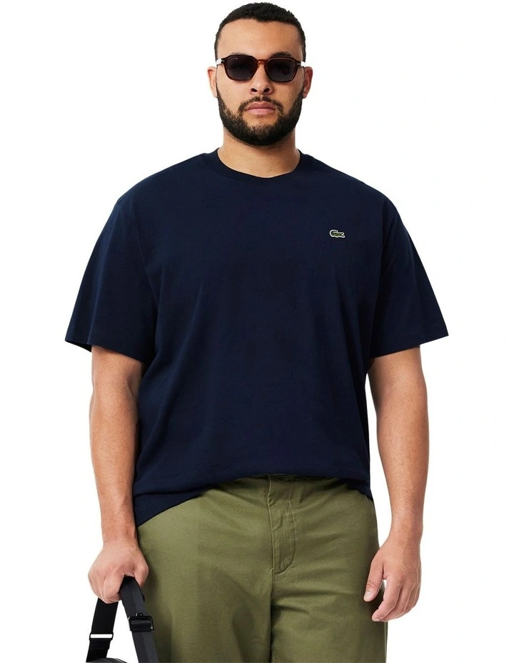 Essential Classic Fit T-shirt in Navy Blue image 4