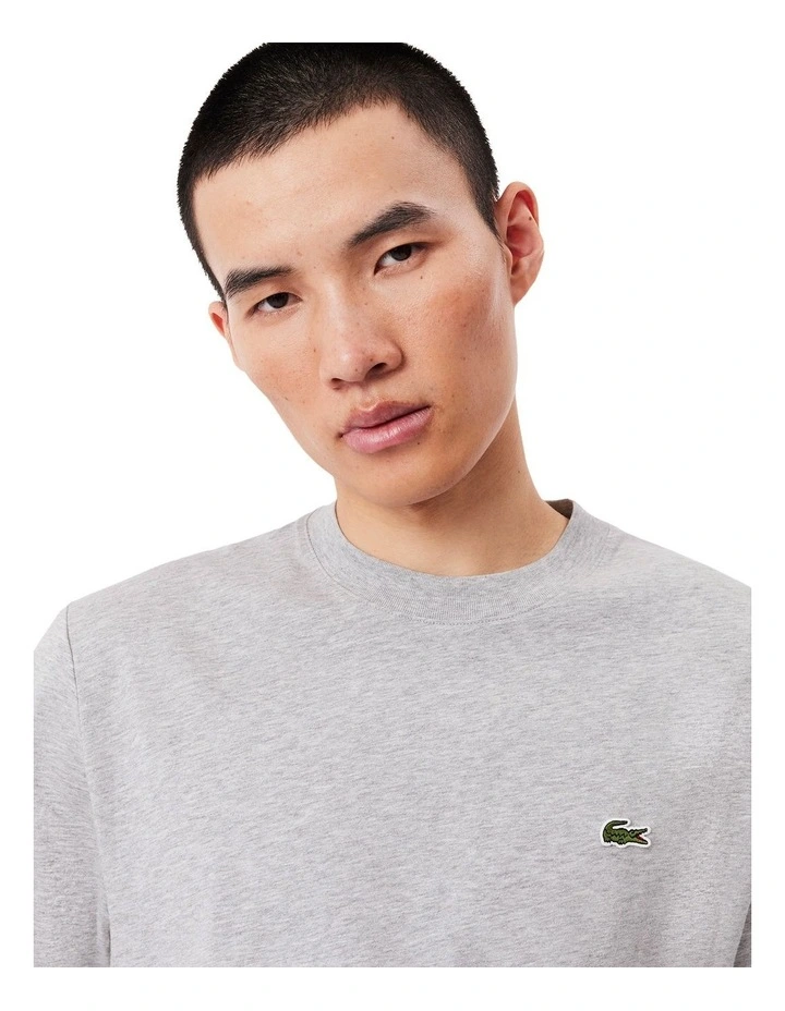 Essential Classic Fit T-shirt in Silver image 3