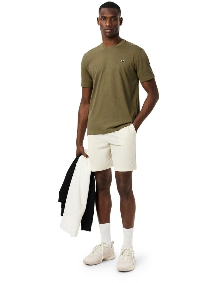 Essentials Crew Neck Sport Tee in Olive image 4