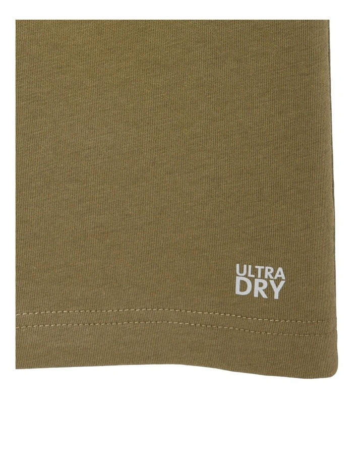 Essentials Crew Neck Sport Tee in Olive image 7