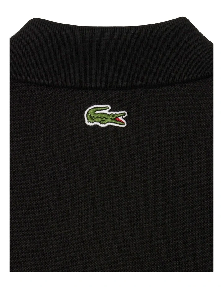 Soft Branding Classc Fit Pique Polo Shirt in Black image 7